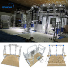 Stand de truss de exposición de aluminio de 3x6m, braguero de feria